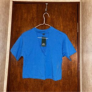 Wild Fable Electric Blue Crop Top
